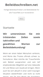 Mobile Screenshot of beileidsschreiben.net